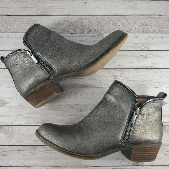 lucky leather booties